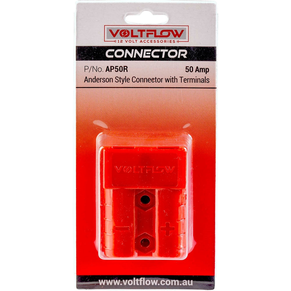 Voltflow 50Amp Anderson Plug - Red - AP50R