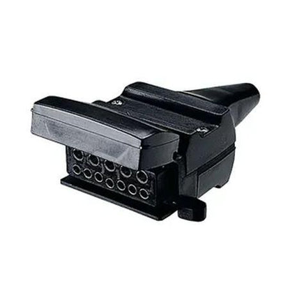 Narva 12 Pin Trailer Socket Flat Plastic - 82072BL