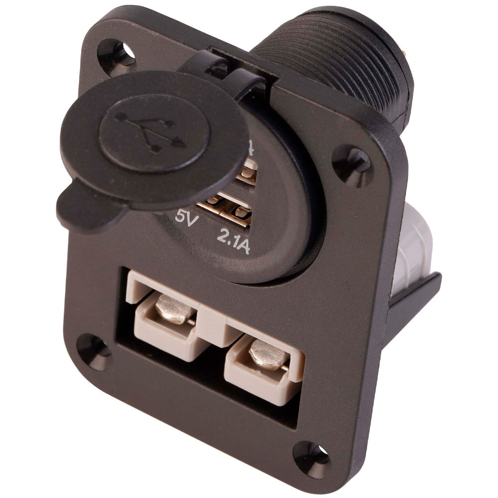 Voltflow Andersen Plug Flush Mount with Dual USB - AP50FMUSB