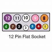 Narva 12 Pin Trailer Socket Flat Plastic - 82072BL