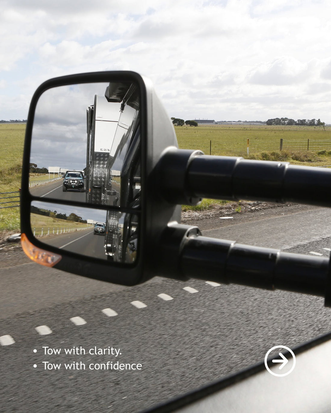 Clear View Mirrors - Ordered to suit your Vehicle
