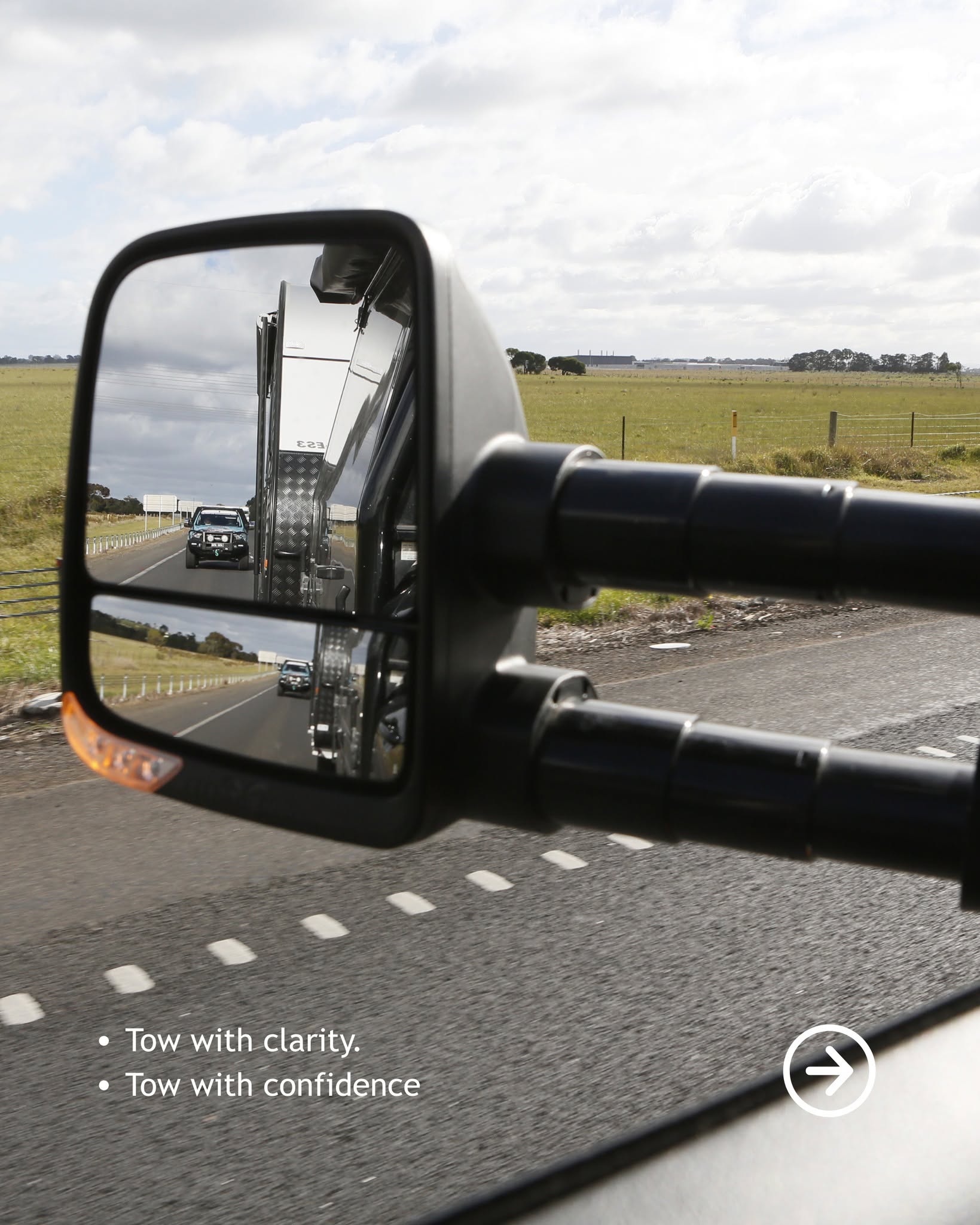 Clear View Mirrors - Ordered to suit your Vehicle