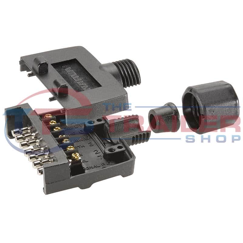 Narva 7 Pin Flat Trailer Plug - Plastic - 82141BL