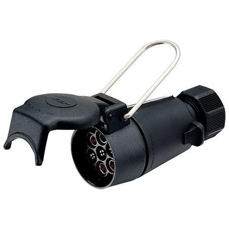 Narva 7 Pin Trailer Socket - Round Plastic Large - 82054BL