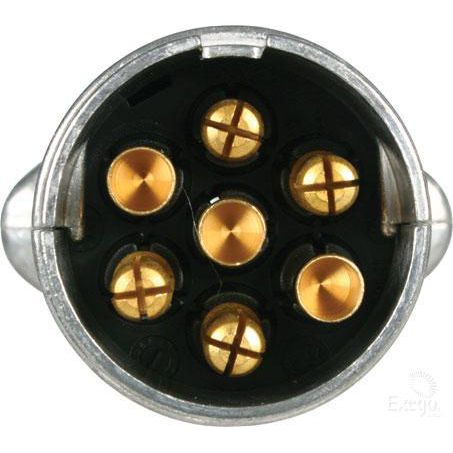 Narva 7 Pin Trailer Plug – Round Metal Large - 82161BL